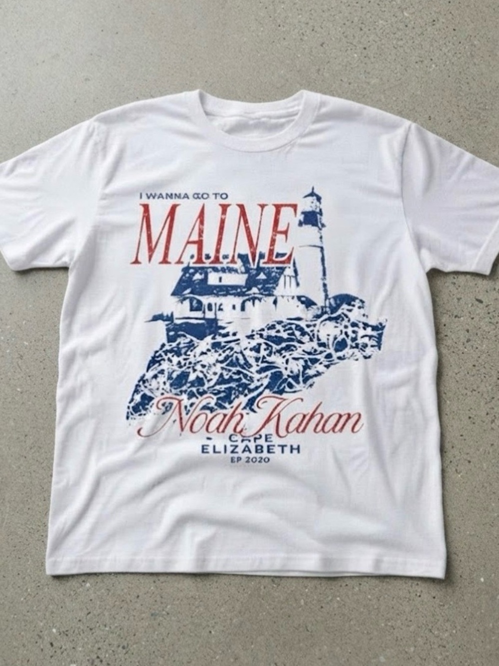 Noah Kahan Maine Lighthouse Cape Elizabeth EP 2020 Gildan T-Shirt
